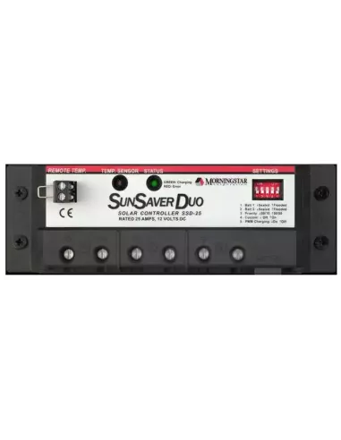 Limiteur répartiteur de charge solaire MORNINGSTAR SUNSAVER DUO