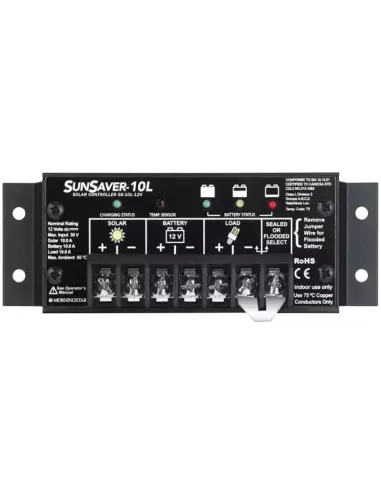Régulateur de charge solaire 10 A 12 V SUNSAVER MORNINGSTAR SS-10L