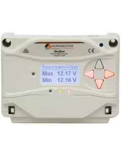 Régulateur de charge solaire 12 V / 24 V 15 A PROSTAR PS-15M MORNINGSTAR avec écran LCD