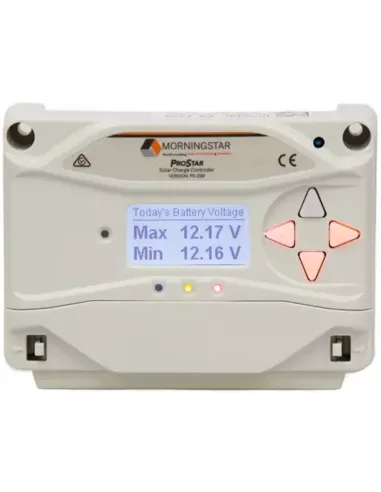 Régulateur de charge solaire 12 V / 24 V 15 A PROSTAR PS-15M MORNINGSTAR avec écran LCD