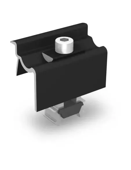 Kit de fixation pour Tuiles plates et Fortement galbées - Portrait K2 Systems (noir)