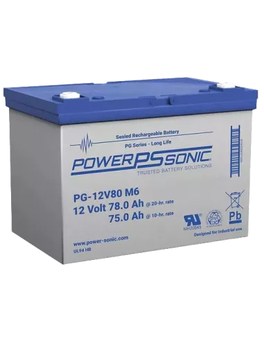 Batterie Power Sonic PG-12V80 12 V 78Ah