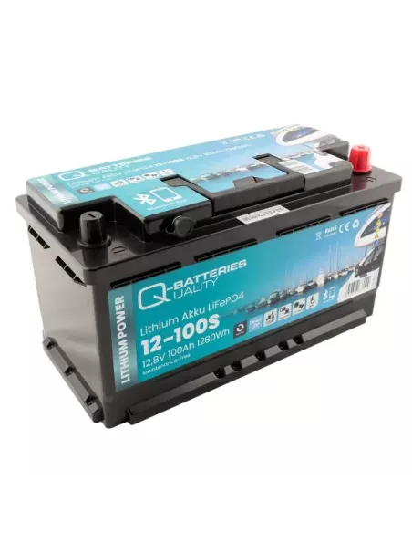 Batterie Lithium Q-Batteries 12-100S 12,8V 100Ah avec chauffage intégré (1détail)