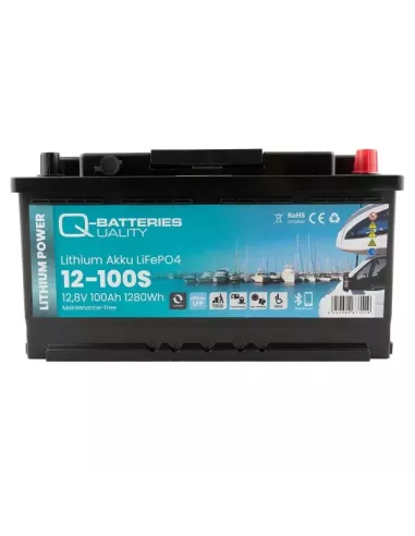 Batterie Lithium Q-Batteries 12-100S 12,8V 100Ah avec chauffage intégré (2détail)