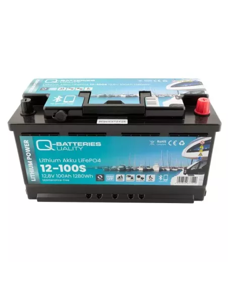 Batterie Lithium Q-Batteries 12-100S 12,8V 100Ah avec chauffage intégré (3détail)