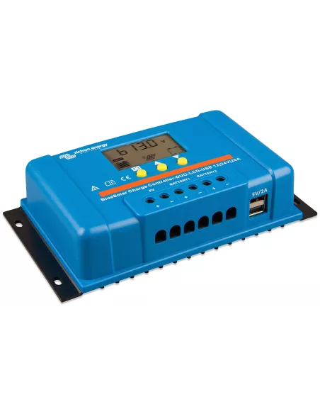 Régulateur solaire Victron Bluesolar PWM DUO LCD USB 12 / 24 V 20 A