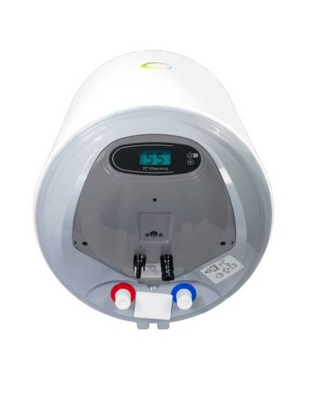 Chauffe eau 30L vue de dessous avec connectique