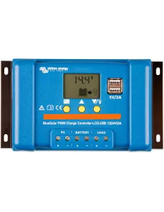 Régulateur solaire Bluesolar PWM LCD USB 12 / 24 V 5 A VICTRON