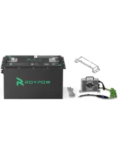 Kit batterie lithium + chargeur pour voiture de golf Roypow S51105 48V 100Ah