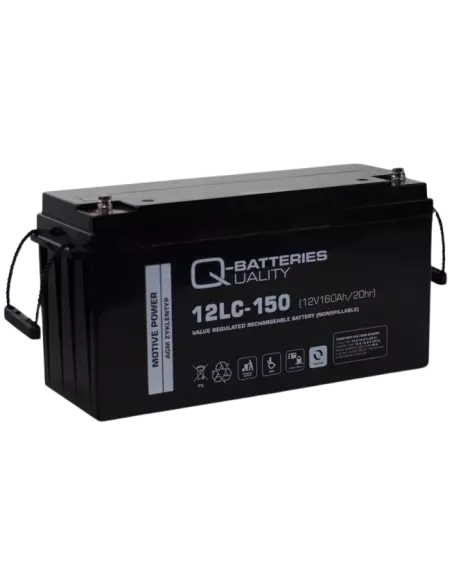 Batterie AGM 12LC-150 12V 160Ah Q-BATTERIES