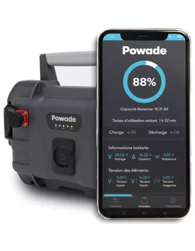 BATTERIE POWADE LITE 24V-700 + Application Powade