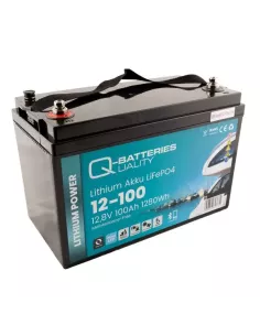Batterie Lithium Q-Batteries Akku LifePO4 12-100  12,8V 100Ah avec Bluetooth 2