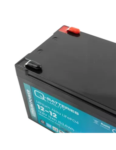 Batterie Lithium Q-Batteries Akku LifePO4 12-12  12,8V 12Ah