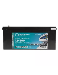 Batterie Lithium Q-Batteries Akku LifePO4 12-200 12,8V 200Ah avec Bluetooth