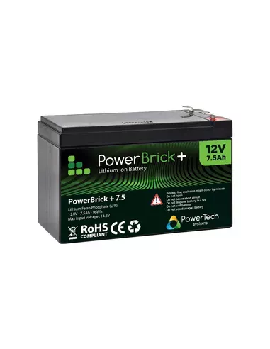 Batterie Lithium PowerBrick 12V 7.5Ah 96Wh