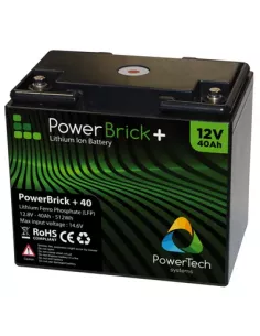 Batterie Lithium PowerBrick 12V 40Ah 512Wh