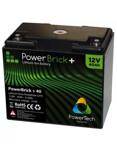 Batterie Lithium PowerBrick 12V 40Ah 512Wh