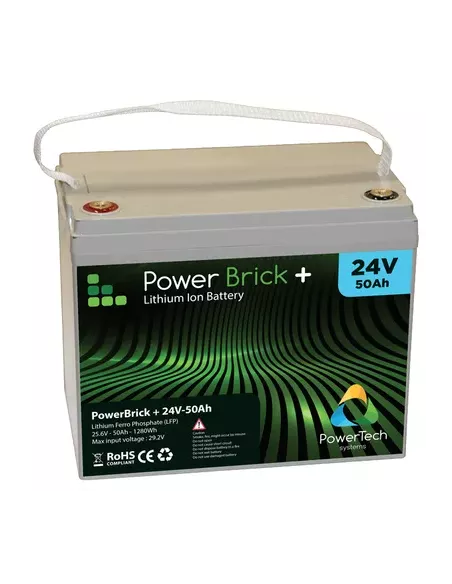 Batterie Lithium PowerBrick 24V 50Ah 1280Wh
