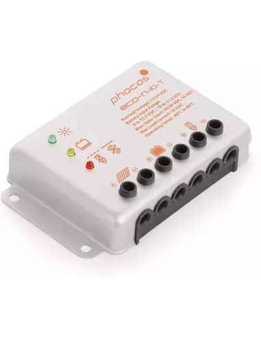 Régulateur de charge solaire 12 V / 24 V 10 A Eco-N-10-T PHOCOS