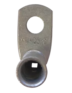 Cosse à oeillet coudée 16 mm² - M8 (Face)