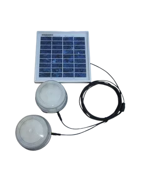 Kit solaire éclairage 2 lampes 3 W SOLTYS