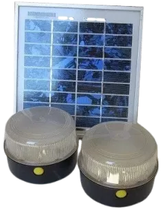 Kit solaire éclairage 2 lampes 3 W SOLTYS