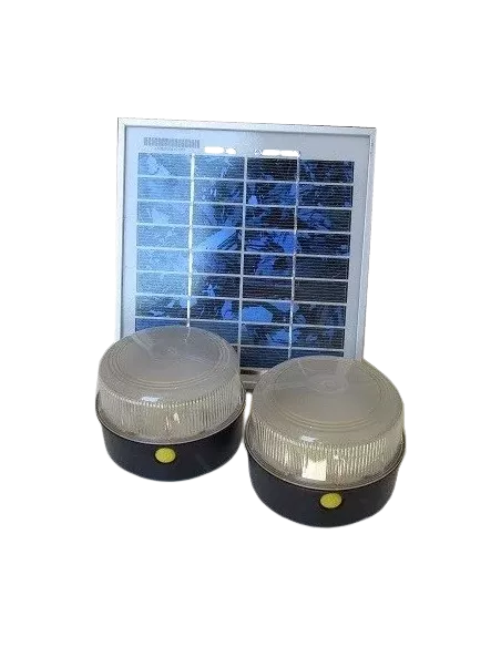 Kit solaire éclairage 2 lampes 3 W SOLTYS
