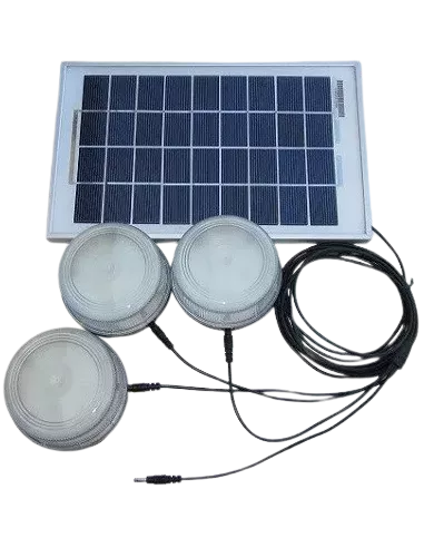 Kit solaire éclairage 5 W 3 lampes SOLTYS