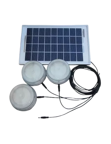 Kit solaire éclairage 5 W 3 lampes SOLTYS