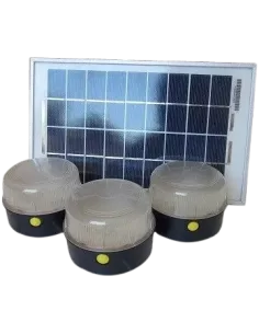 Kit solaire éclairage 5 W 3 lampes SOLTYS