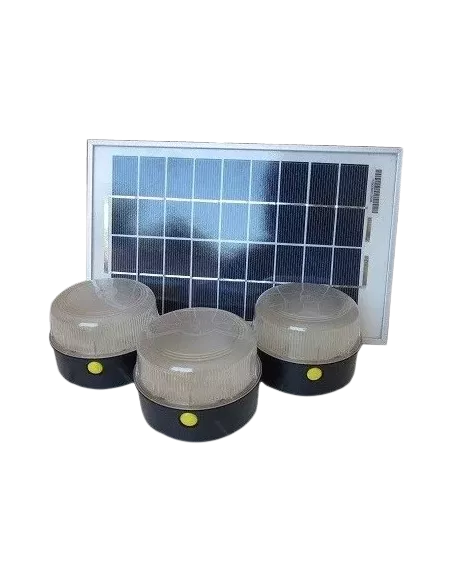 Kit solaire éclairage 5 W 3 lampes SOLTYS