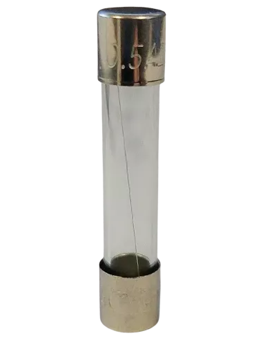 Fusible cylindrique en verre 6.3 x 32 0.5 A