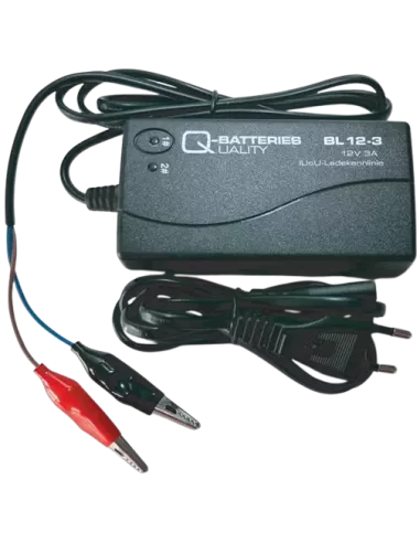 Chargeur de batterie Plomb AGM Quality Batteries BL12-3 12 V 3 A