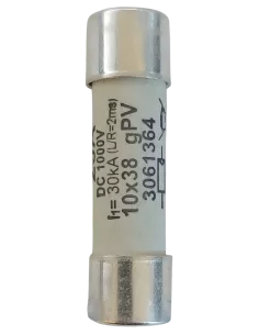 Fusible cylindrique 10x38 gPV 25 A pour installation photovoltaïque