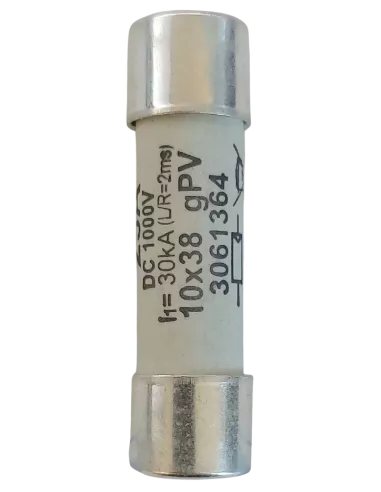 Fusible cylindrique 10x38 gPV 25 A pour installation photovoltaïque