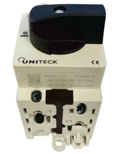 Interrupteur sectionneur bipolaire DC 500 V 50 A UNIPVSWITCH  UNITECK