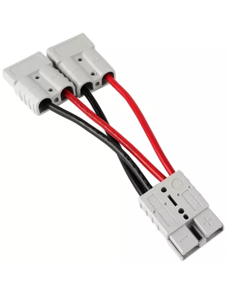 Adaptateur connecteur de batterie ANDERSON en série 20cm (de dos)