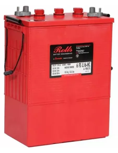 Batterie ROLLS 6 FS L16 6V 375 Ah C20