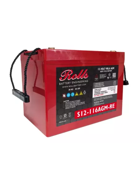 Batterie ROLLS AGM S12-116AGM-RE 12V 105Ah C20