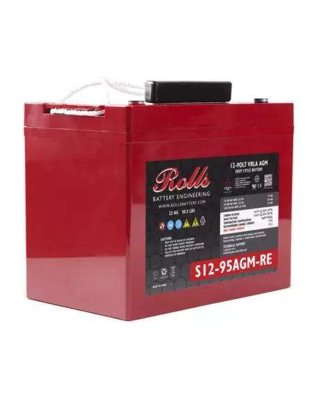 Batterie ROLLS AGM S12-95AGM-RE 12V 85 Ah C20