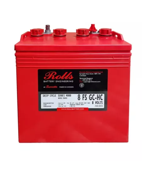 Batterie ROLLS 8-FS-GC-HC 8V 182 Ah C20