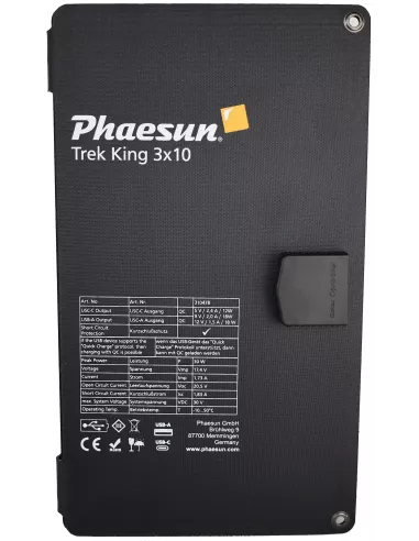 Panneau solaire pliable Trek King 30 W
