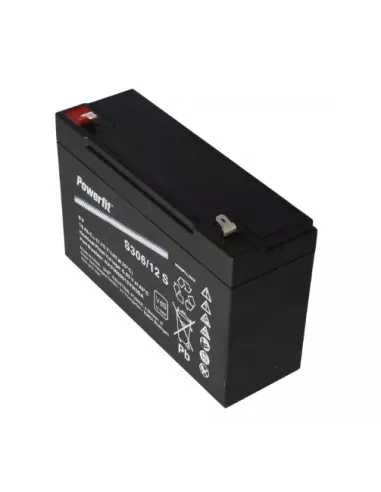 Face du coté gauche Batterie Exide Powerfit S306 / 12S