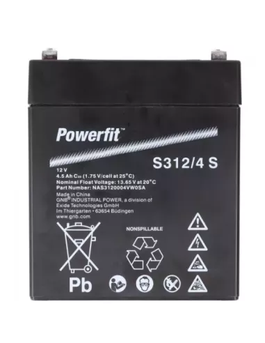 Batterie Exide Powerfit S312/ 4 S 12V 4Ah