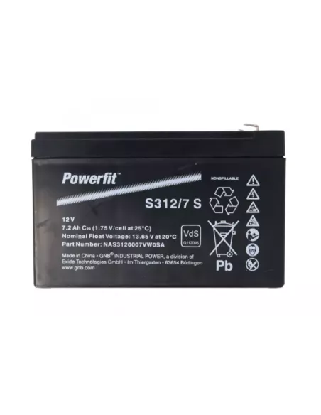 Batterie Exide Powerfit S312/ 7 S 12V 7Ah