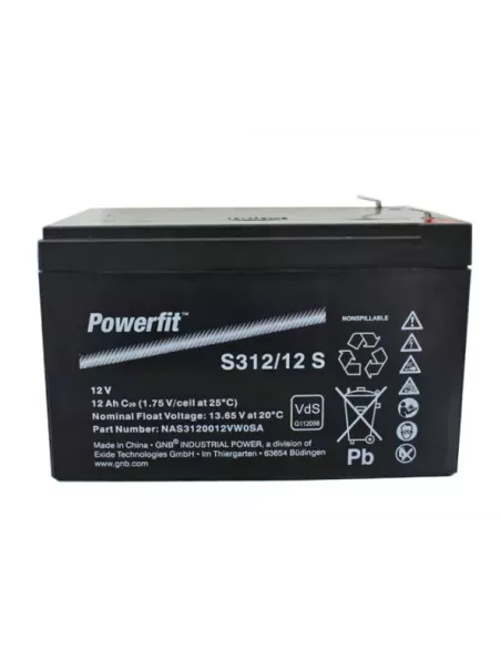 Face Batterie Exide Powerfit S312/ 12 S