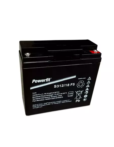 Batterie Exide Powerfit S312/ 18 F5 12V 18 Ah