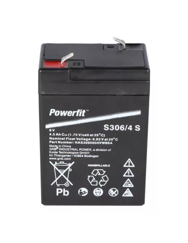 Batterie Exide Powerfit S306 /4 S 6V 4.5Ah