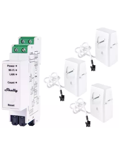 Compteur électrique triphasé Shelly Pro 3EM - 120 A