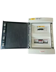 Coffret de protection DC 1000 V, 50 A, 3 champs (ouvert)